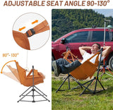TIMBER RIDGE Hammock Camping Chair with Adjustable Backrest, Heavy Duty Folding Hammock Chair Supports 300lbs, Portable
