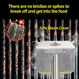 Grill Brush Bristle Free,BBQ Replaceable Scraper Cleaning Head,Safe Grill Accessories for Cast Iron Grates/Porcelain/Weber