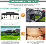 COBIZI 10x20 Pop Up Canopy Heavy Duty Without Sidewalls, Commercial Heavy Duty Pop Up Tent for Parties All Weather