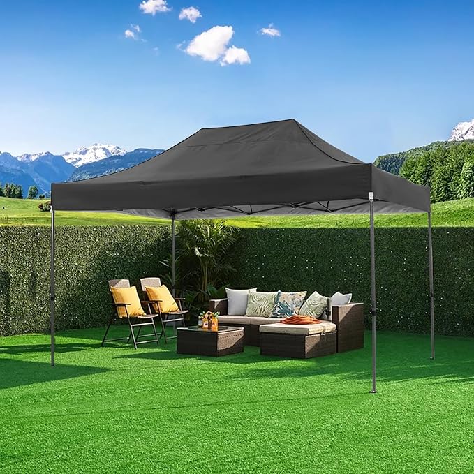COBIZI 10x15 FT Pop up Canopy Tent,Heavy Duty Easy Up Commercial Outdoor Party Canopy Tents for Wedding Parties All Season