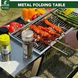 Small Folding Table, Easy for Storage, Compact and Portable Picnic Table for Grill, Outdoor Camping, Garden, Patio, Dining,