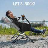 Portal Hammock Camping Chair, Portable Outdoor Swinging Chairs, Rocking Chair for Adults with Adjustable Back and Height for