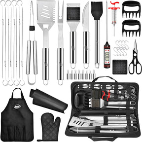 Kaluns BBQ Accessories, Complete Grill Set Grilling Gifts for Men Dad, 40 Pcs Premium Heavy Duty Stainless Steel Barbecue