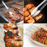 BBQ Accessories Grill Tools Set,Stainless Steel Barbecue Grill Accessories for Outdoor Grill,Professional Barbecue Utensils