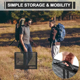 Folding Grill 3x2 FT Portable Camping Table, Lightweight Height Adjustable Metal Picnic Outdoor Table with Mesh Desktop and