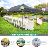 COBIZI 10x20 Pop Up Canopy Heavy Duty Without Sidewalls, Commercial Heavy Duty Pop Up Tent for Parties All Weather