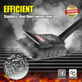 GRILLART SteamWizards Grill Brush Bristle Free, Safe BBQ Grill Brush for Outdoor Grill, Flat Top Grill Cleaner with