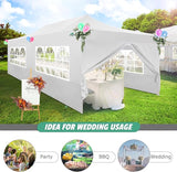 COBIZI 10x20 Pop Up Canopy Tent Heavy Duty with 6 Removable Sidewalls, Commercial Heavy Duty Pop Up Tent for Parties All
