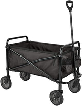 Amazon Basics Collapsible Folding Heavy Duty Utility Wagon for Outdoor Sports, 265 pounds Weight Capacity, Camping, Garden,