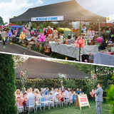 COBIZI 10x30 Pop Up Canopy Tent Heavy Duty with 8 Removable Sidewalls, Commercial Portable Tents for Parties Ez Up Canopy