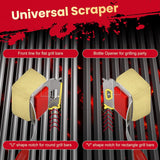 Grill Brush Bristle Free + 5 Replaceable Pads, Steam Grill Brush for Outdoor Grill, BBQ Grill Brush and Scraper for Cast