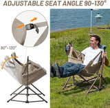 TIMBER RIDGE Hammock Camping Chair with Adjustable Backrest, Heavy Duty Folding Hammock Chair Supports 300lbs, Portable