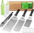 Griddle Accessories Kit for Blackstone and Camp Chef - 6 Pieces Griddle Spatula Set with 4x8 Inches Supersize Griddle