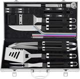 ROMANTICIST 25pcs Extra Thick BBQ Grill Accessories, Fathers Day Grilling Gifts Set for Men Dad, Heavy Duty Grill Tools