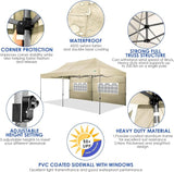 COBIZI 10x20 Canopy with Sidewalls, Heavy Duty Party Tent Pop up carpas para Fiestas, Tents for Parties, Wedding, Outdoor