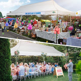 COBIZI 10x30 Pop Up Canopy Tent Heavy Duty with 8 Removable Sidewalls, Commercial Portable Tents for Parties Ez Up Canopy