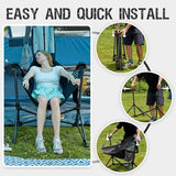 Portal Hammock Camping Chair, Portable Outdoor Swinging Chairs, Rocking Chair for Adults with Adjustable Back and Height for