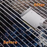 ENLOY Copper Wire Grill Brush Replacement Head, Grill Cleaning Bristle Brush with 4 Screws, BBQ Cleaning Replacement Brush