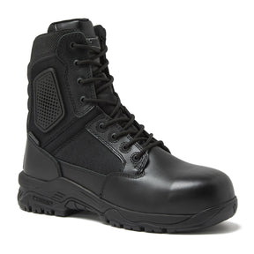 Magnum Strike Force 8 Inch Waterproof Composite Toe Side-Zip Boot in Black
