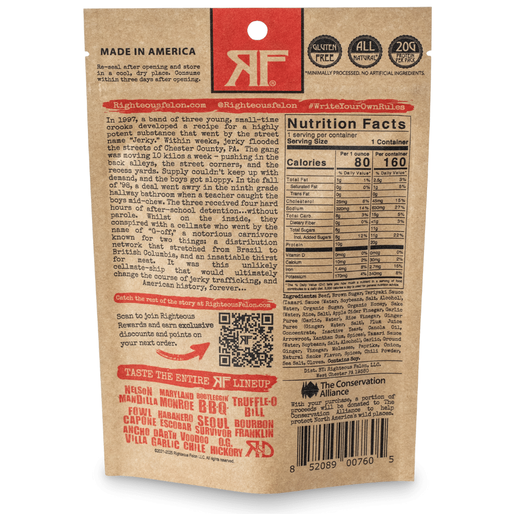 Teriyaki Balboa Beef Jerky - HR Tactical Innovations