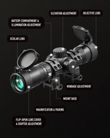 Pinty Nova 1.5-4.5x32 SFP Rifle Scope, alternate view 8