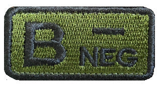Embroidered Tactical Blood Type Patch Essential Velcro ID for First Responders, No.2, alternate view 10