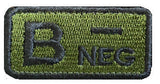 Embroidered Tactical Blood Type Patch Essential Velcro ID for First Responders, No.2, alternate view 10