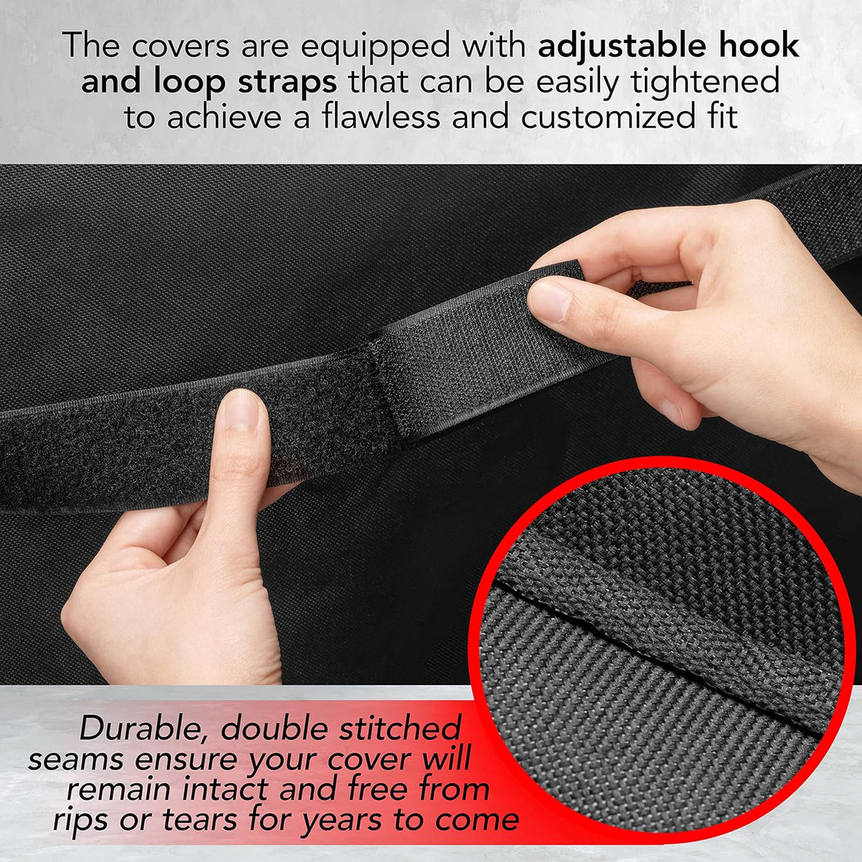 Heavy Duty BBQ Grill Cover for Outdoor Grill, 60 Inch - Waterproof, Weather Resistant, UV & Fade Resistant with Adjustable