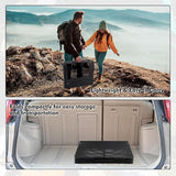 Camping Table with Mesh Desktop, Lightweight & Portable Folding Grill Table, Height Adjustable Metal Outdoor Table for Camp,