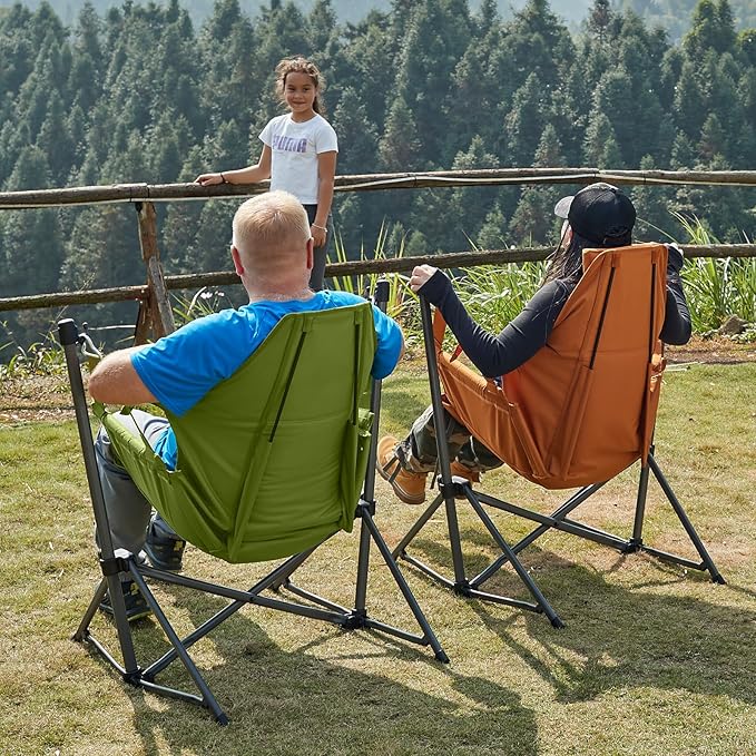 TIMBER RIDGE Hammock Camping Chair with Adjustable Backrest, Heavy Duty Folding Hammock Chair Supports 300lbs, Portable