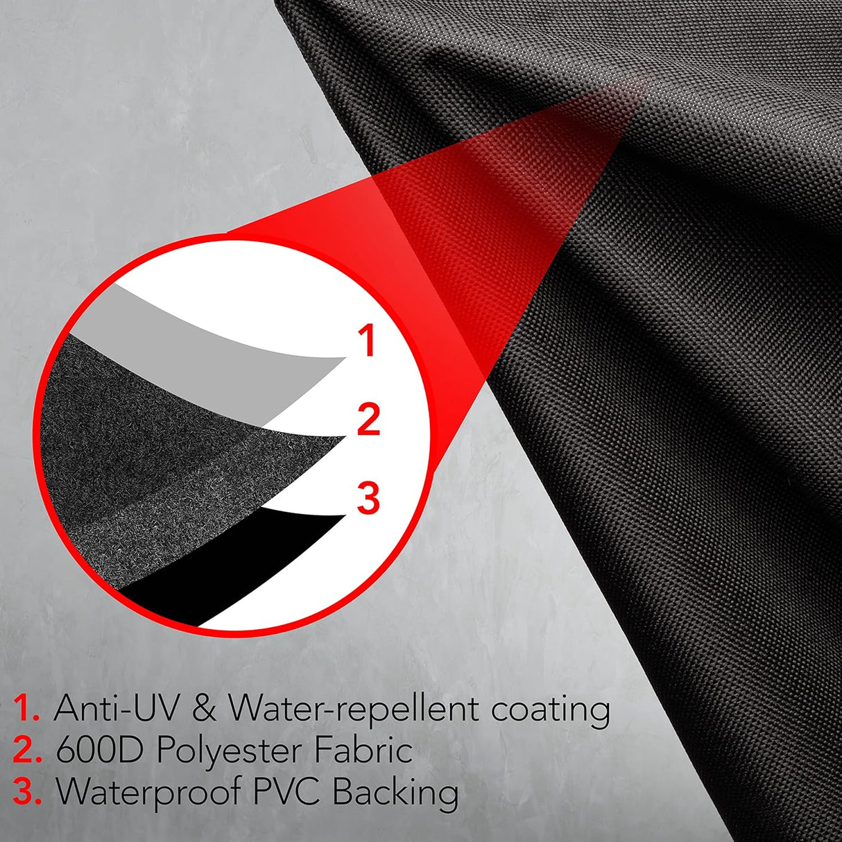 Heavy Duty BBQ Grill Cover for Outdoor Grill, 60 Inch - Waterproof, Weather Resistant, UV & Fade Resistant with Adjustable