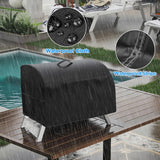 Portable Grill Cover for Megamaster 2-Burner Propane Outdoor Tabletop Grill,Waterproof Small Table Top BBQ Grill Cover,Heavy