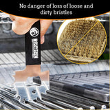 Mountain Grillers BBQ Grill Grate Scraper - Wide Portable Grill Scrubber for Outdoor Grill, Griddle, Smoke or Oven Grates -