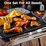 BBQ Accessories Grill Tools - Grilling Gifts for Men Dad, 32Pcs Heavy Duty Stainless Steel Barbecue Grill Accessories for