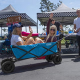 Creative Outdoor Push Pull Stroller Wagon for Kids, 250lbs Weight Capacity, XXXL Monster Series, Collapsible Giant