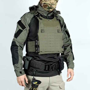 Tactical Frog Suit Durable Outdoor Apparel for Versatile Use in Black