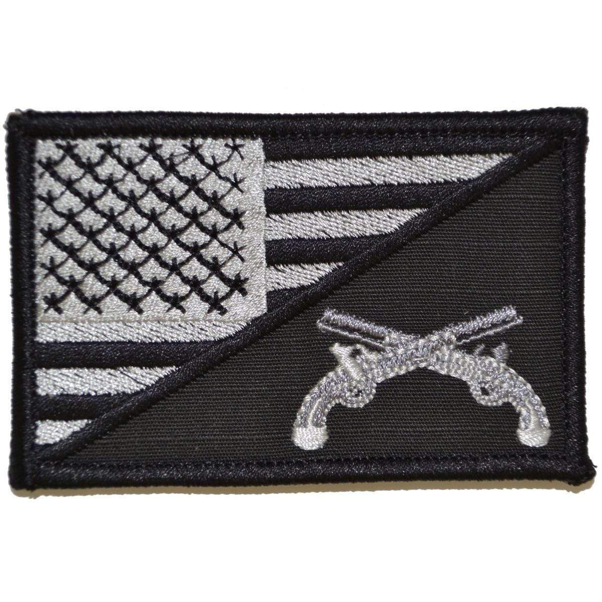 Tactical Gear Junkie MP Military Police USA Flag Patch in Black, alternate view 2