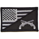 Tactical Gear Junkie MP Military Police USA Flag Patch in Black, alternate view 2