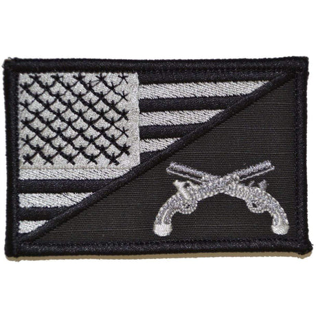 Tactical Gear Junkie MP Military Police USA Flag Patch in Black, alternate view 2