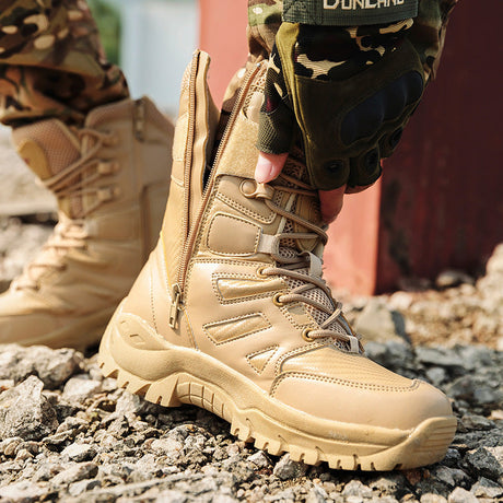 Raven Supply Tactical Combat Boots in Black, alternate view 2