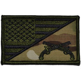 Tactical Gear Junkie MP Military Police USA Flag Patch in Olive Drab, alternate view 4