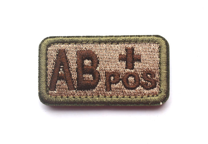 Embroidered Tactical Blood Type Patch Essential Velcro ID for First Responders, A minus POS, alternate view 5