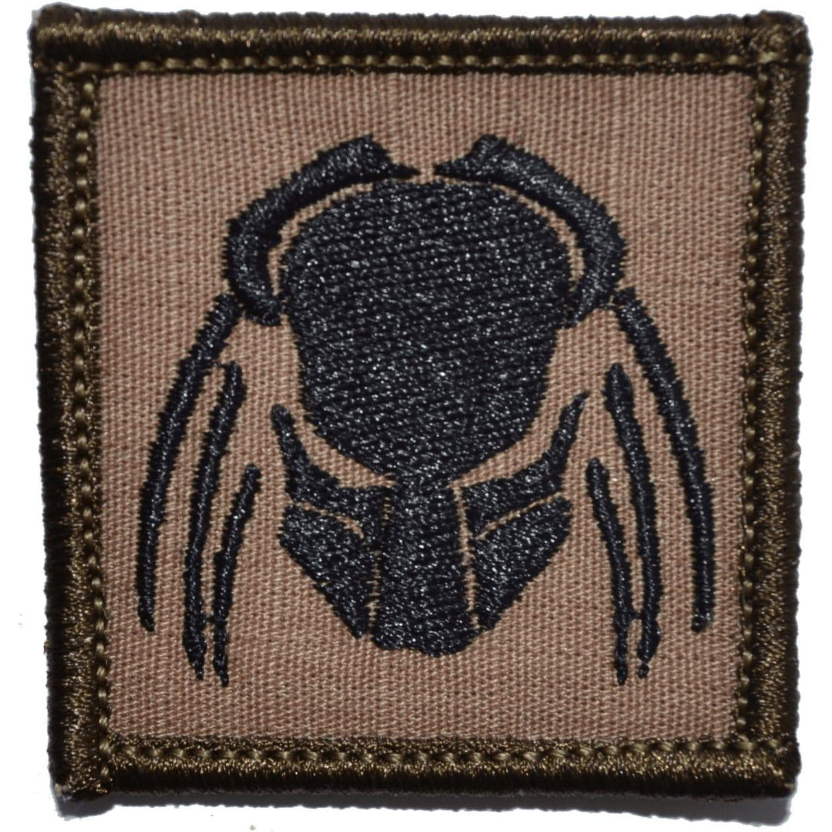 Predator Head - 2x2 Patch in Coyote Brown w/ Black, alternate view 4