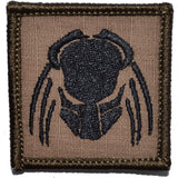 Predator Head - 2x2 Patch in Coyote Brown w/ Black, alternate view 4