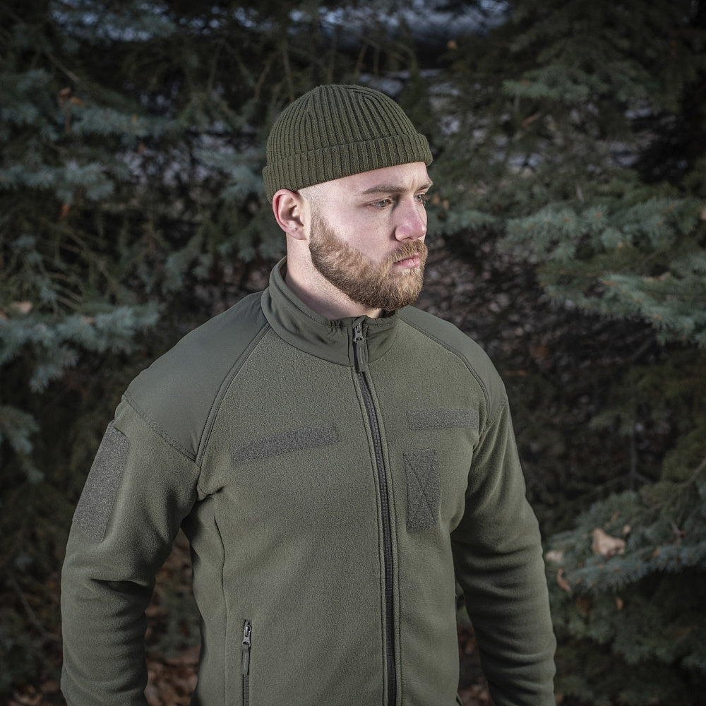 M-Tac Fleece Combat Jacket in Army Olive, alternate view 5