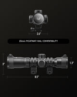 Pinty Nova 1.5-4.5x32 SFP Rifle Scope, alternate view 9