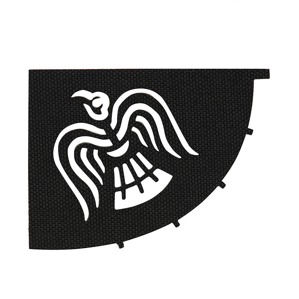 M-Tac Patch Raven Banner Laser Cut Through in Black