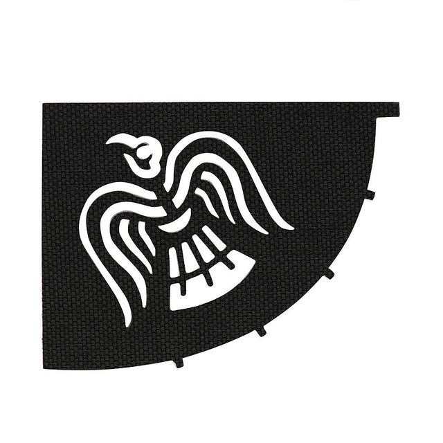 M-Tac Patch Raven Banner Laser Cut Through in Black