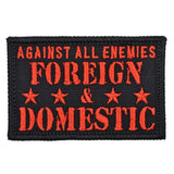 Tactical Gear Junkie Against All Enemies 2x3 Patch in Black