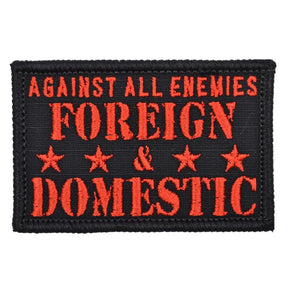 Tactical Gear Junkie Against All Enemies 2x3 Patch in Black